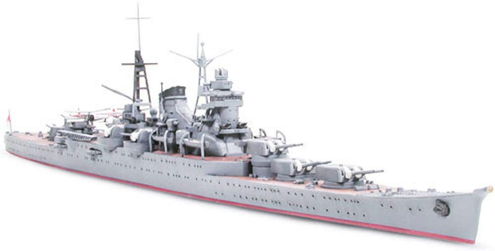 Tamiya 300031343 - WL Japanischer Schwerer Kreuzer Suzuya, Militär-Bausatz 1:700