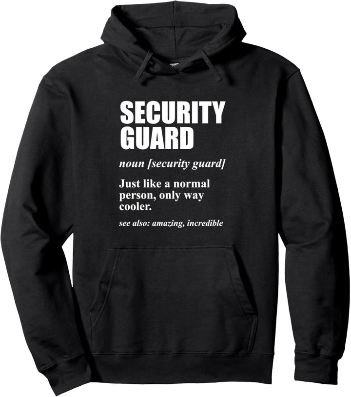 Wachmann Türsteher Wachschutz - Security Sicherheitsdienst Pullover Hoodie