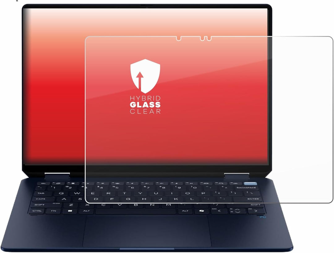 upscreen Schutzglas für HP OmniBook Ultra Flip 14-fh Schutzfolie Panzer Folie Glas [Extrem Kratzfest