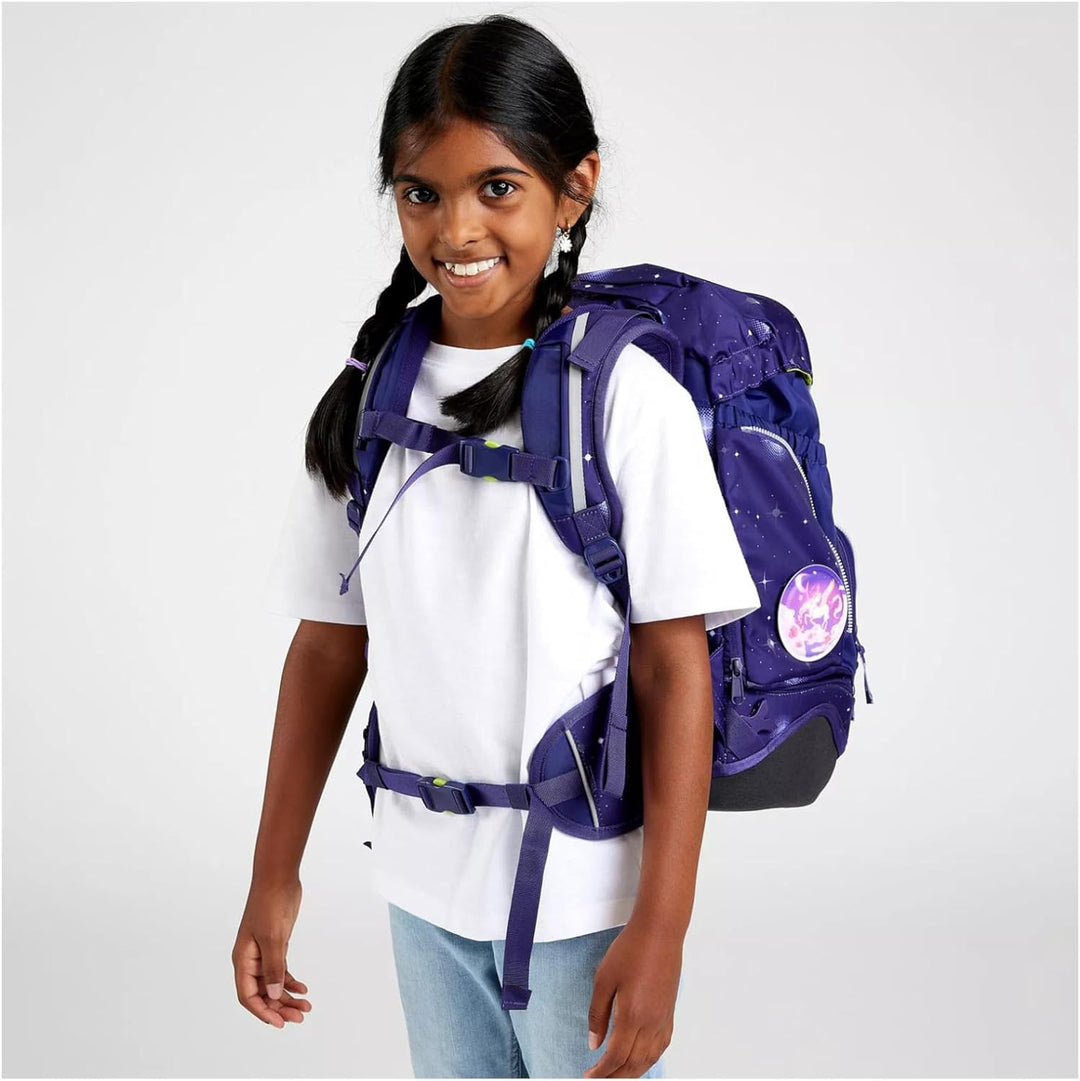 ergobag Pack Schulranzen-Set 6tlg. inkl. Klettie-Set Bärgasus - Lila Einheitsgrösse