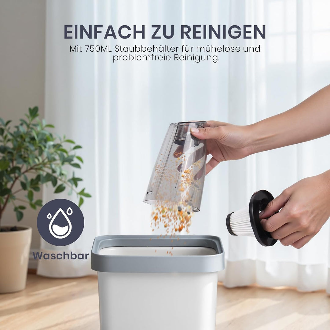 Stielstaubsauger mit Kabel 600W 13kPa Starker Staubsauger mit HEPA Filter und 2 in 1 Handstaubsauger