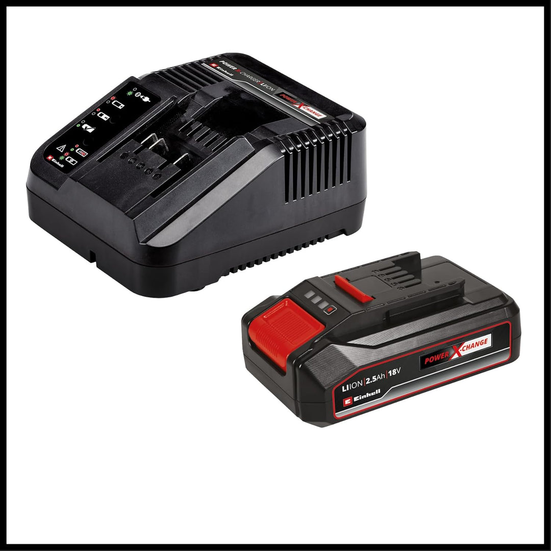 Einhell Akku-Rasentrimmer GE-CT 18 Li (1x 2,5 Ah) Power X-Change (18 V, Motorkopf drehbar und neigba