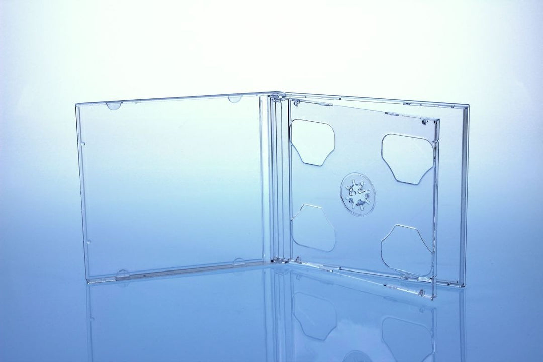 20 CD/DVD Hüllen / 2er 2fach Jewelcase für 2 Disc/glasklar transparent