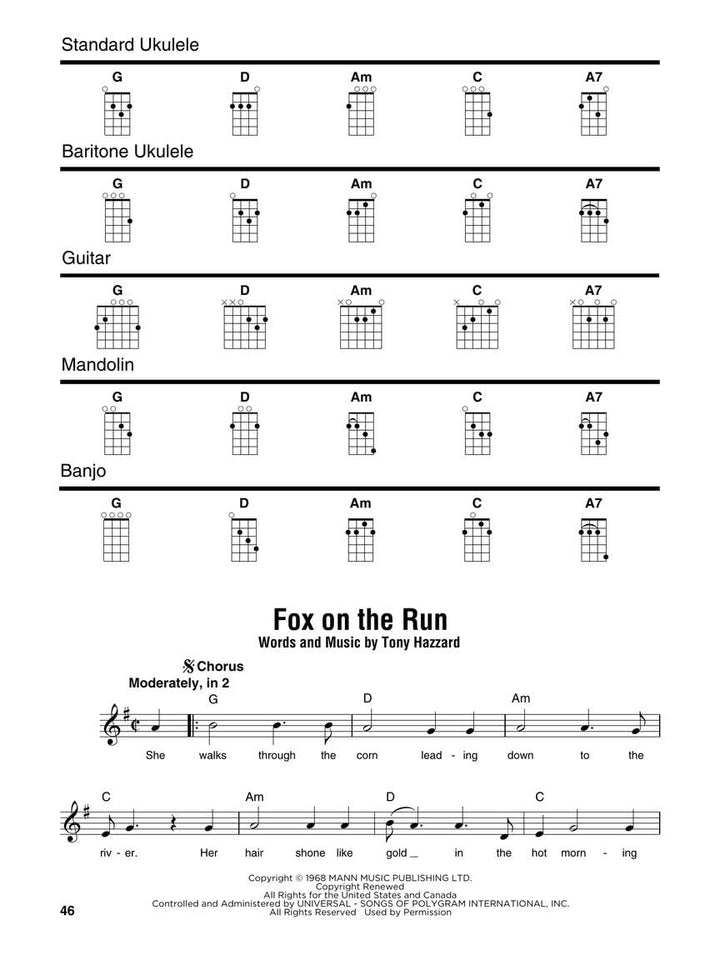 Bluegrass Songs: Strum Together: Songbook for Any Combination of Standard Ukulele, Baritone Ukulele,