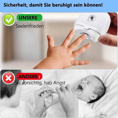 Automatischer Nagelknipser, Elektrischer Baby-Nagelknipser mit Licht, Wiederaufladbarer Nagelknipser