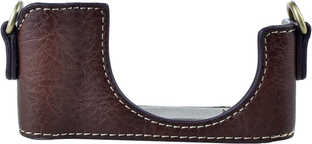 Rieibi ZV1 Tasche – Vintage Kameratasche aus PU-Leder für Sony ZV1 ZV-1 DSLR-Kamera – Schutzhülle mi