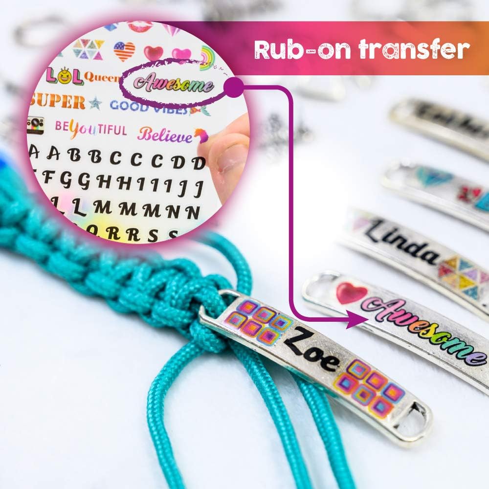 Personalisierte Charm Friendship Bracelet Making Kit: Beste Kinder im Alter von 7-14. Grosse Aktivit