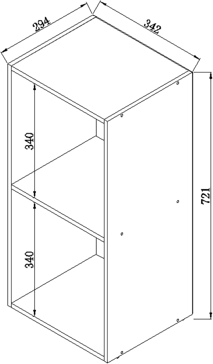 VCM Holz CD DVD Regal | Aufbewahrung | Masse H. 72 x B. 34 x T. 30 cm | Deko Regal | Bücherregal - M