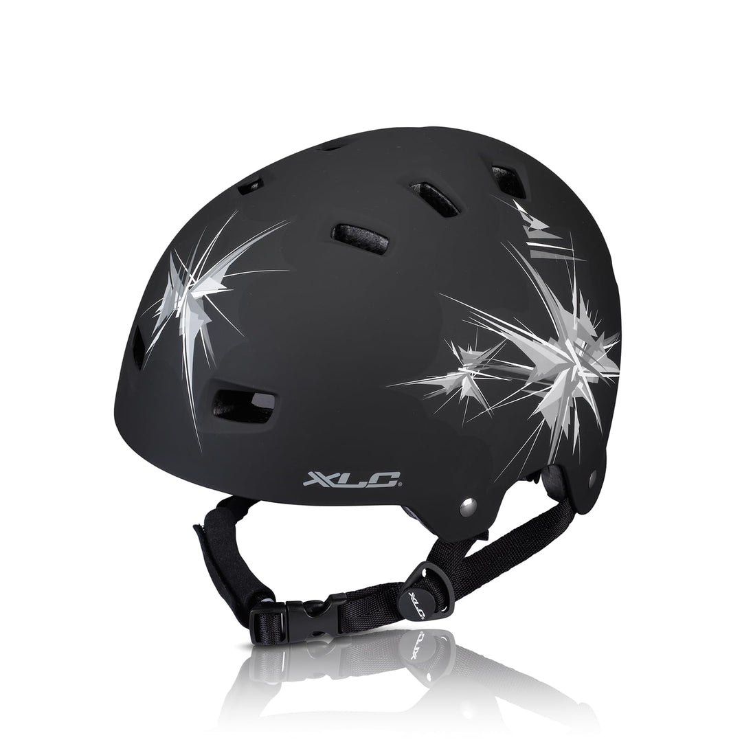 XLC Unisex-Adult Urban-Helm BH-C22 53-59 cm Schwarz, 53-59 cm Schwarz