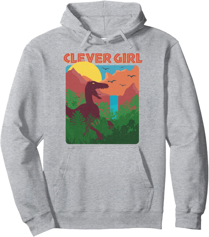 Jurassic Park Clever Girl Poster Pullover Hoodie