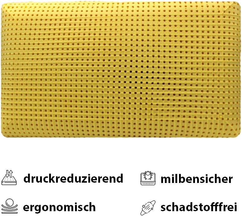 MAPE Duftkissen Nackenstützkissen viscoelastischer Thermo-Soft-Schaum 100% Baumwollbezug (Kamille, 7