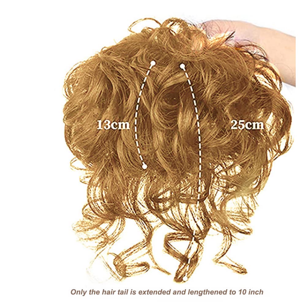 Eree Hair Haarverlängerung, kurz, gelockt, Echthaar, 11,9 x 12,7 cm, gewellt, Echthaar, 25,4 cm, Erd