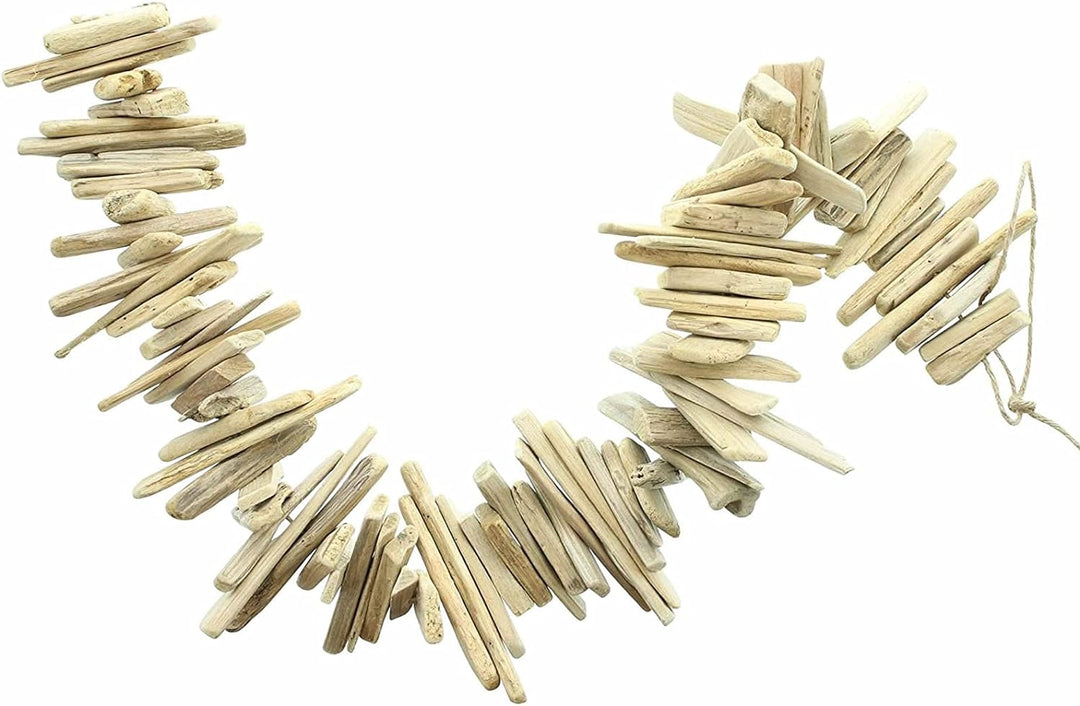 Deko-Girlande „Strandgut“, 90 cm hoch, aus Treibholz, Natur Holzgirlande, Hängegirlande, Frühlings-