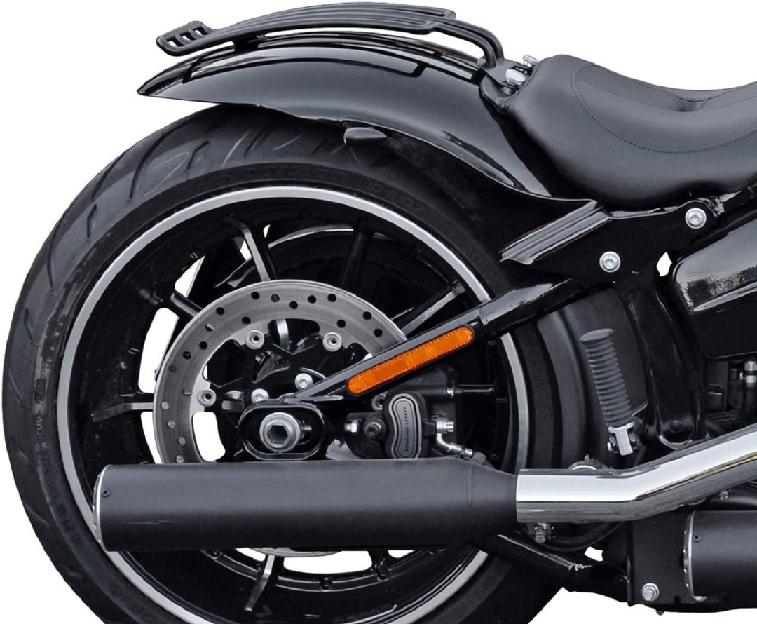 Gepäckträger schwarz für Harley Davidson Softail und Cruiser HD von Buffalo Bag.