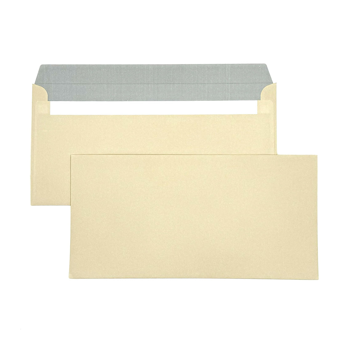 Briefumschläge DIN lang ohne Fenster selbstklebend (100 Stück) Dunkel Chamois - Umschläge 22 x 11 cm