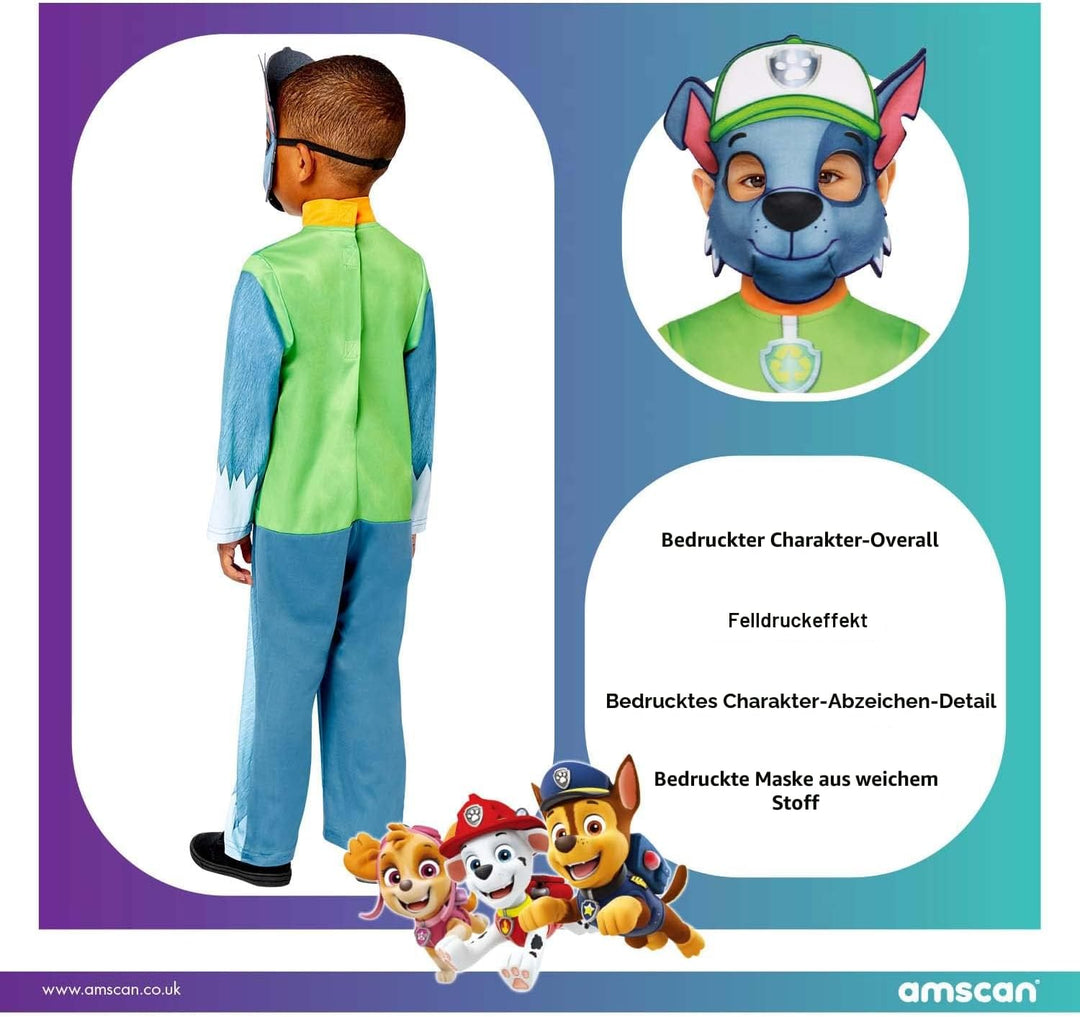 (PKT) (9909121) Child Boys Rocky Classic Costume (4-6yr) - Paw Patrol 110, 110