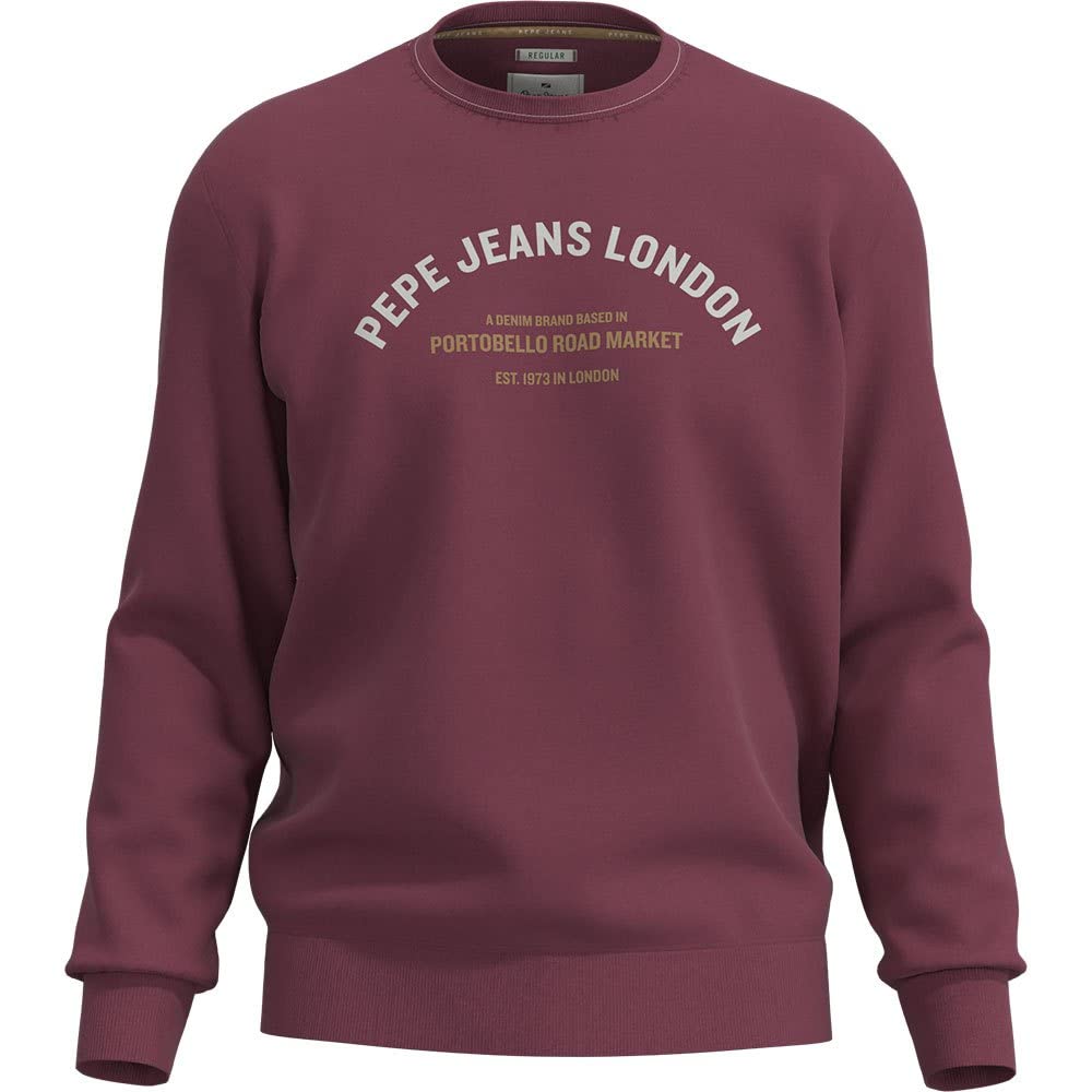 Pepe Jeans Herren Medley Crew Sweatshirt M Red (Crushed Berry), M Red (Crushed Berry)