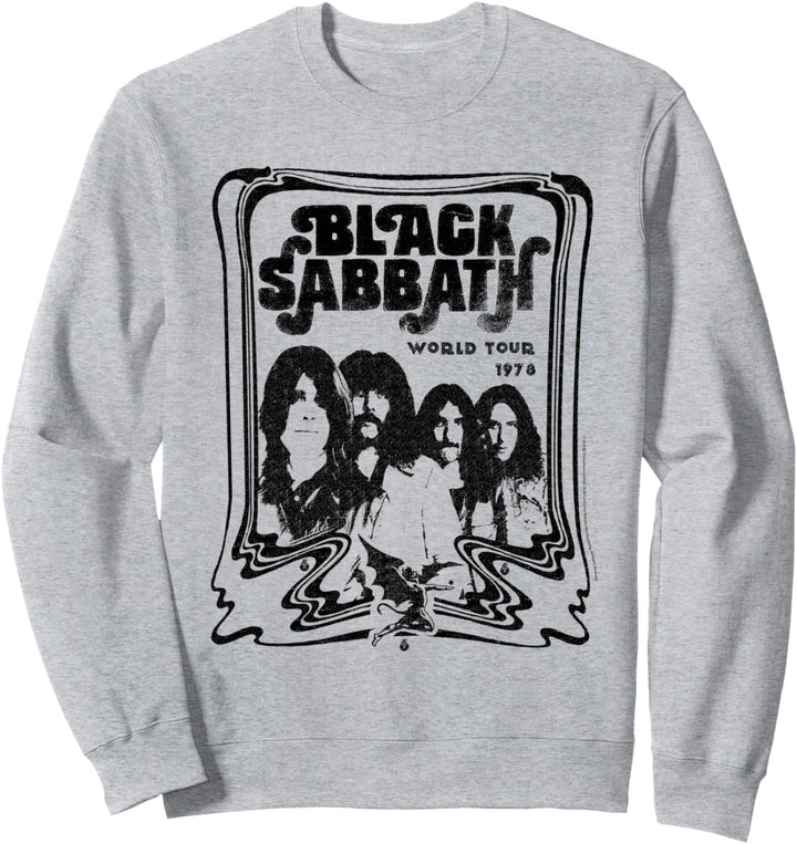 Black Sabbath Offizielle World Tour 78 Schwarz/Weiss Sweatshirt