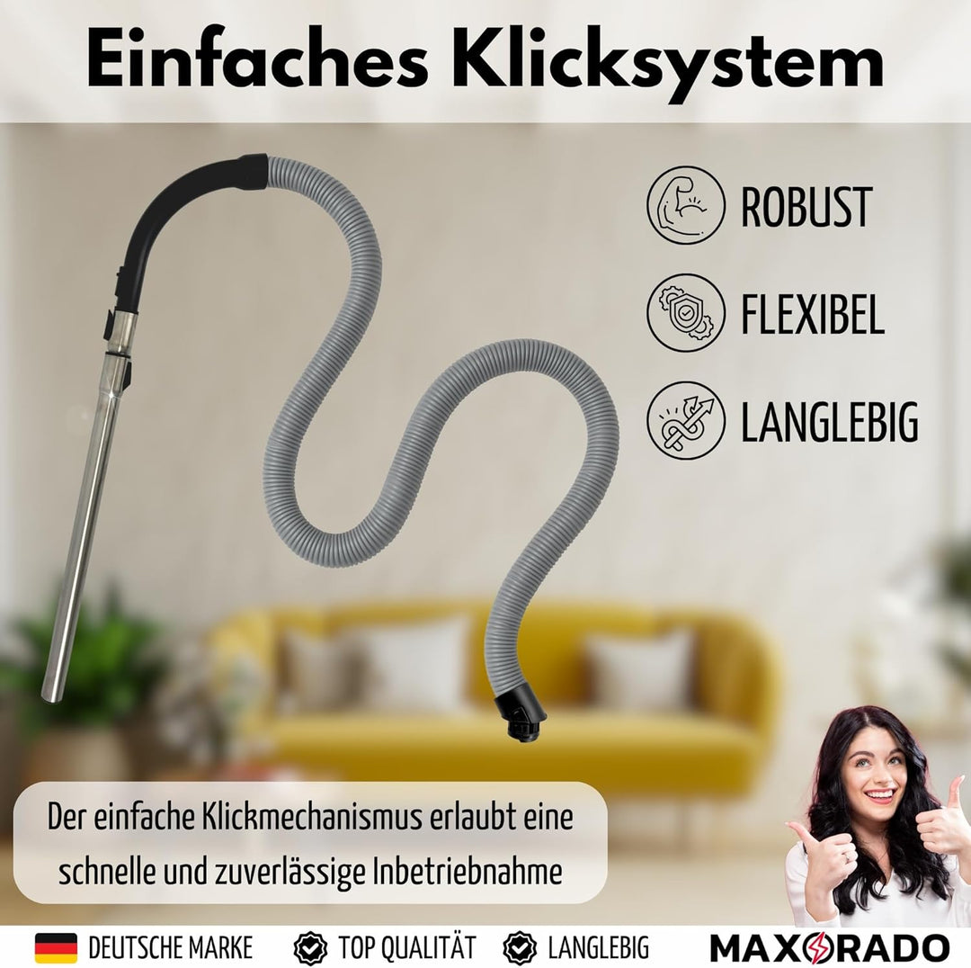 Rohr + Handgriff + Staubsaugerschlauch kompatibel mit Miele S8340 S8320 S8310 S8350 S8360 S8370 S838