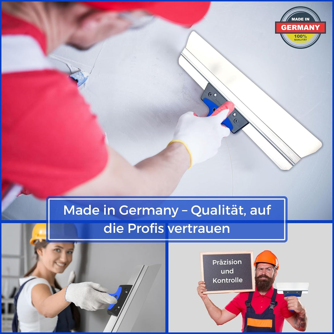 Flächenspachtel Set 400mm &amp; 250mm, trockenbau Spachtel werkzeug, Flächenglätter zum Spachten, Verput