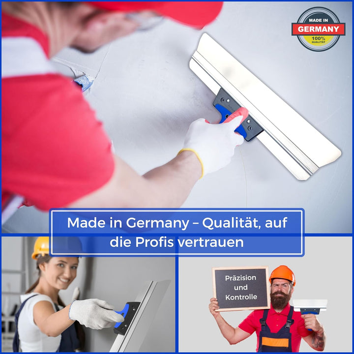 Flächenspachtel Set 400mm &amp; 250mm, trockenbau Spachtel werkzeug, Flächenglätter zum Spachten, Verput