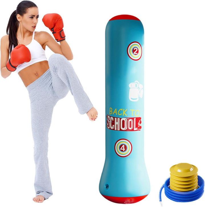 Kinder-Boxsack aufblasbar, aufblasbarer Boxsack für Kinder | Boxsäulenbecher - Lustiger Bounce-Back-