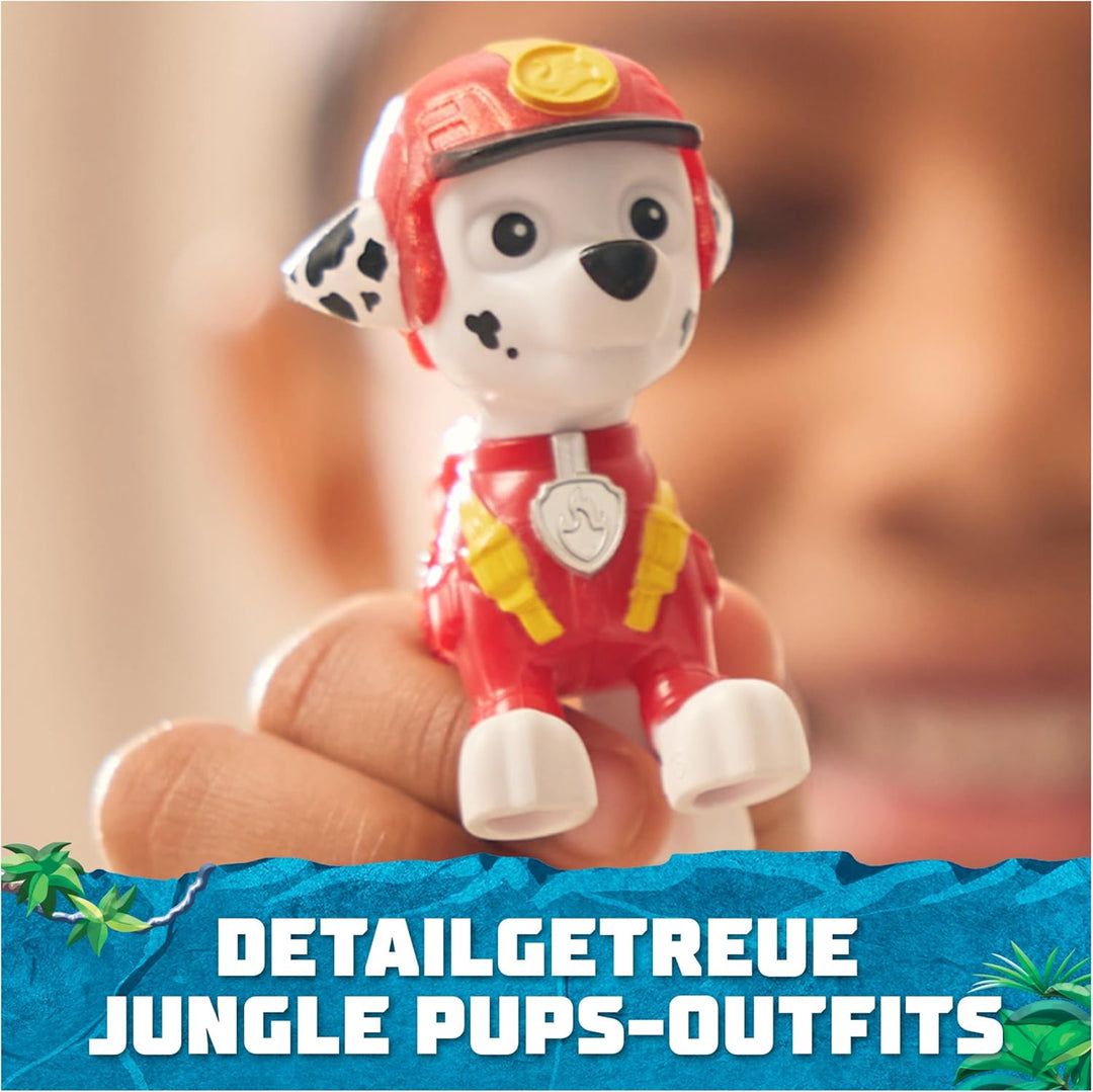 PAW PATROL Jungle Pups – Spielfiguren-Geschenkset mit 7 Hundefiguren und 1 Ryderfigur zum Sammeln, S