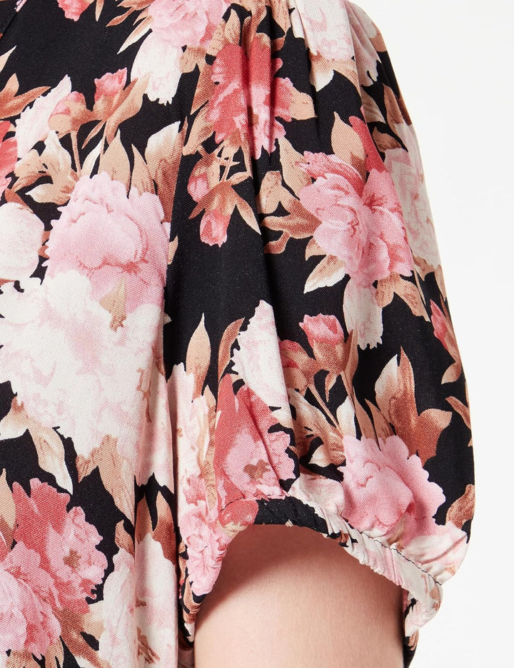 ONLY Female Kleid Onlnova Kurzes Kleid XS Black/Aop:ay Peony Blossom, XS Black/Aop:ay Peony Blossom
