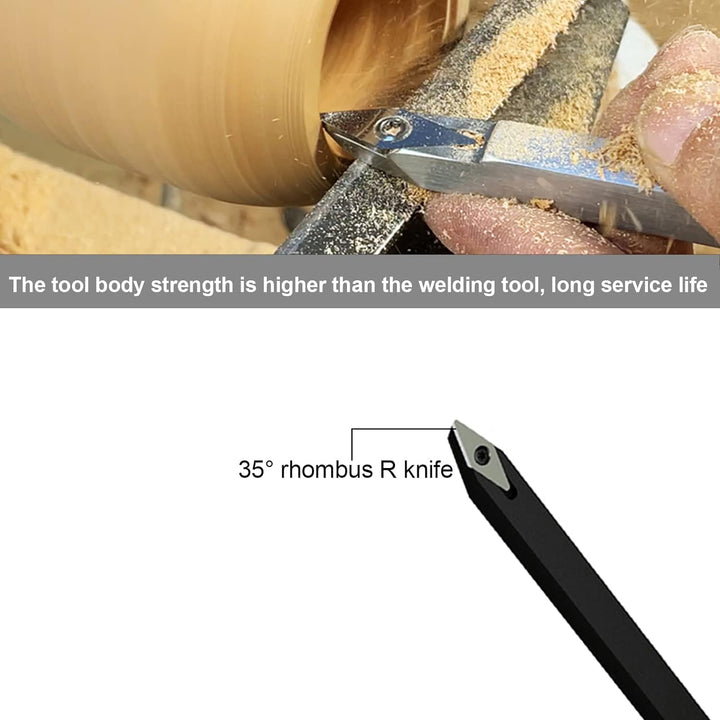 Drechselwerkzeuge 15 Stück,Drehmeissel Set,Wendeplatten Hartmetall,Diamantkopf Drechselwerkzeuge, Dr