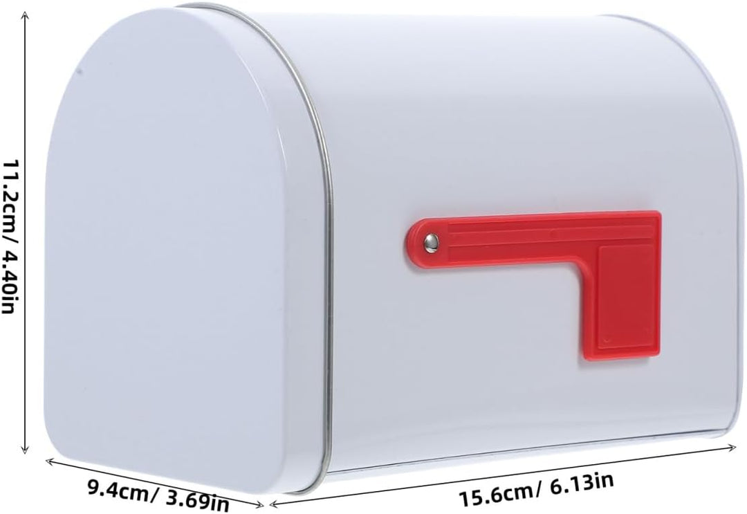 DOITOOL Zinkbeschichtete für Robuste Mailbox mit Signalflaggen für DIY Projekte und Kreative Aktivit