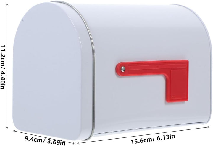 DOITOOL Zinkbeschichtete für Robuste Mailbox mit Signalflaggen für DIY Projekte und Kreative Aktivit