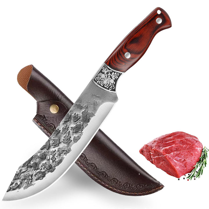 Fubinaty Küche Kochmesser Japanische Hand geschmiedet Ausbeinmesser Full Tang High Carbon Steel Outd