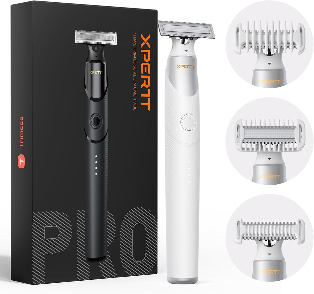 Elektrischer Intim- & Körperhaartrimmer – Schmerzloser Barttrimmer für Männer, All-in-One Body Groom
