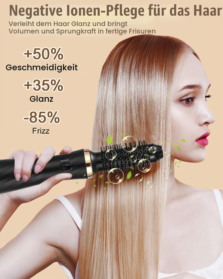 Hairstyler 6 in 1 Air Styler Set Mit 1000W Haartrockner, Rundbürstenföhn, Airflow Lockenstab Automat