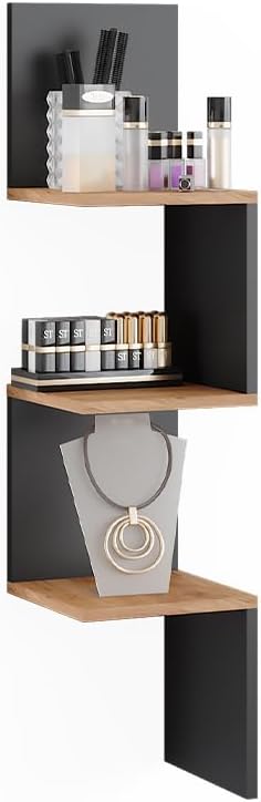 Vicco Eckregal Paolo, Bücherregal, Anthrazit, 28 x 116.4 cm Anthrazit 116 cm, Einzel, Anthrazit 116