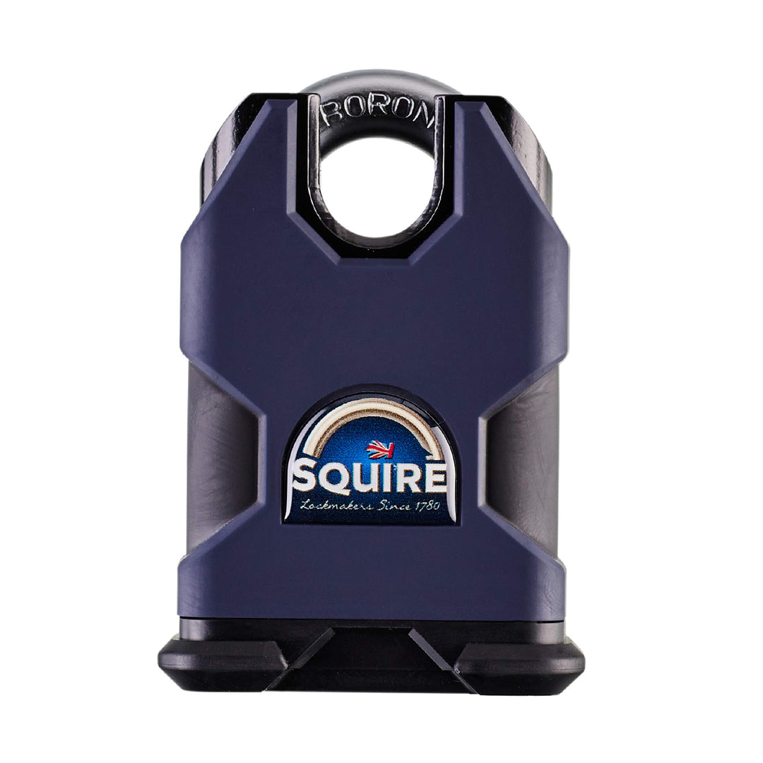 Henry Squire SS50CS Vorhängeschloss mit Bügel, Stahl, 50 mm 50mm Blau, 50mm Blau