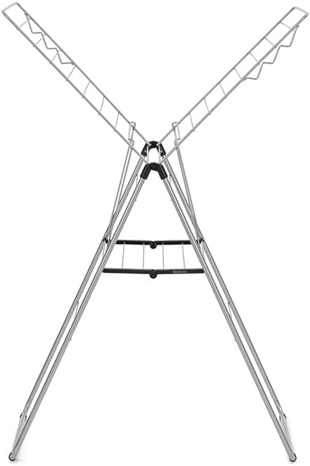 Brabantia HangOn 20m Trockengestell, Legierter Stahl, Metallic Grey 20m without Rod Metallic Grey, 2