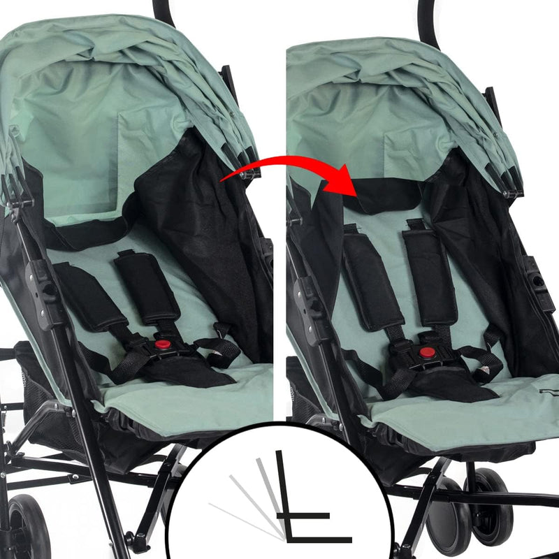 Mobiclinic® Kids, Kinderwagen, Buggy, Elefant, Verstellbare Rückenlehne, Faltbar, Doppeltes Sicherhe