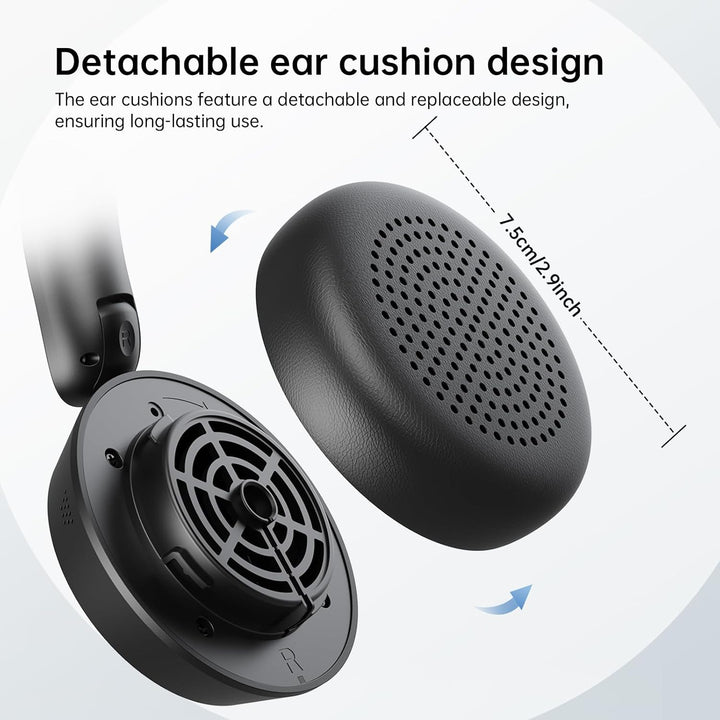 EKSA H35 Bluetooth Headset, Wireless Headset mit Mikrofon, [25 Stdn Spielzeit & 169g Ultraleichtes]