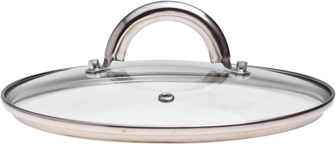 4BIG.fun Kochtopf 3,9 L Edelstahl Suppentopf 20 cm mit Glasdeckel Induktion Schmortopf Bratentopf To