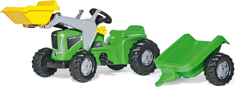 Rolly Toys Traktor rollyKiddy Futura (inkl. rollyKid Lader + Trailer, Heckkupplung, für Kinder von 2