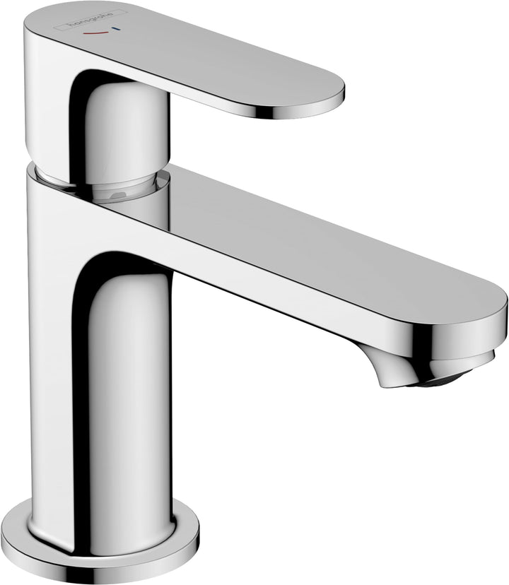 hansgrohe Rebris S - Waschtischarmatur mit Zugstangen-Ablauf, energiesparend (CoolStart), Wasserhahn