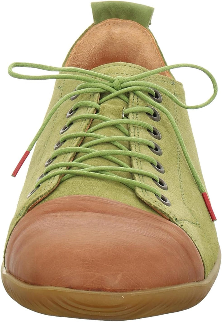 Think! Herren Hauki Chromfrei Gegerbte Nachhaltige Schnürhalbschuhe, 7000 Moos Kombi