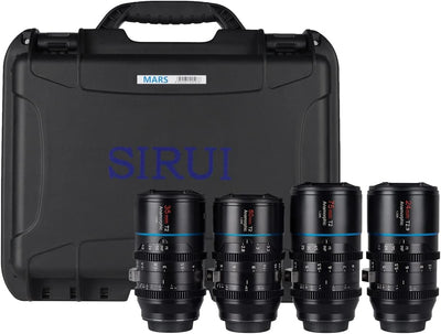 SIRUI Mars 1.33x T2 bis T2.9 anamorphes Objektiv Set, MFT Objektiv Kit (24mm, 35mm, 50mm, 75mm M4/3