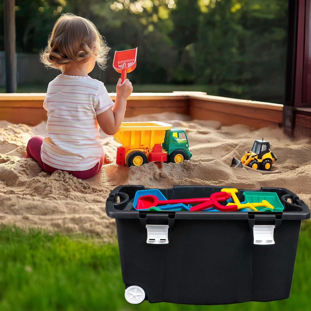 Spetebo Jumbo Allzweckbox 120 Liter mit Rollen - auch als Gartenbox und Spielzeugbox nutzbar