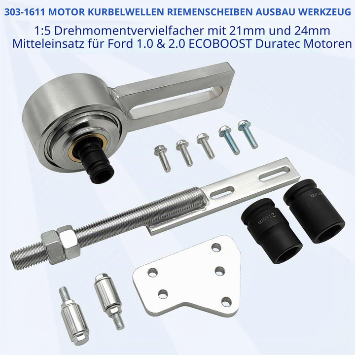 ZKTOOL Motor Kurbelwelle Riemenscheibe Abzieher Werkzeug Kompatibel mit Ford 1.0T ECOBOOST Riemensch