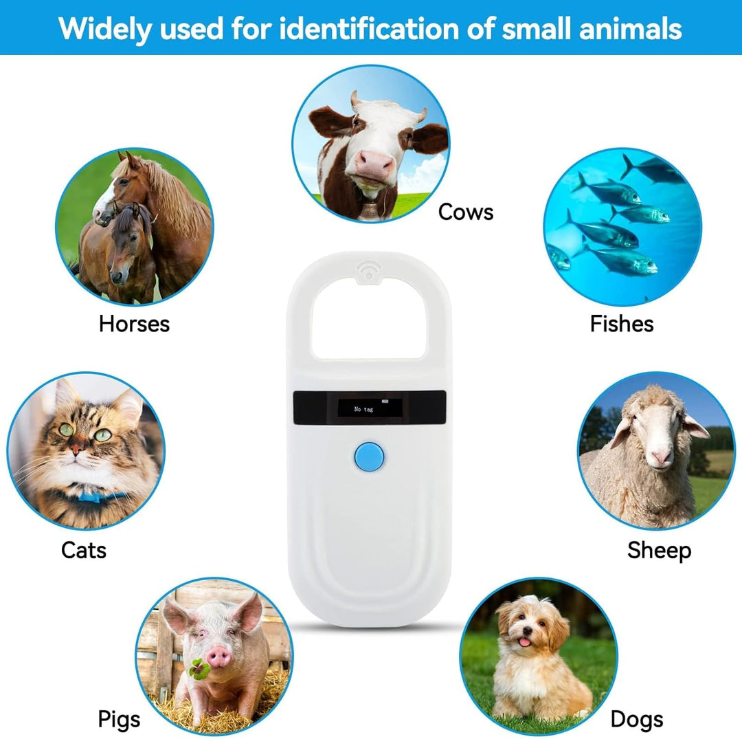 Haustier ID Leser, Wiederaufladbare Haustier Microchip Scanner Haustier Chip ID Scanner Tier Handhel