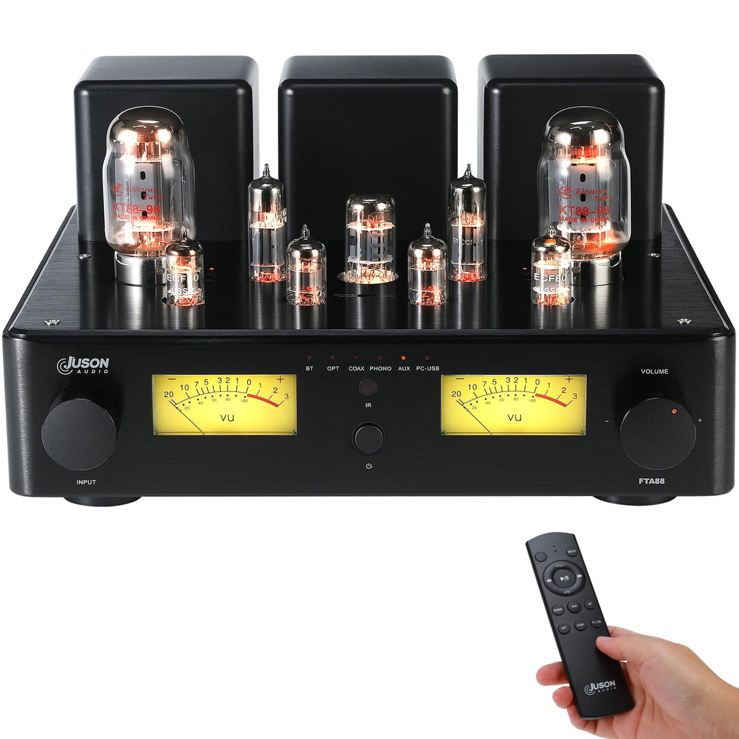 Juson Audio FTA88 Upgrade KT88 Ventilrohrverstärker, Klasse A, HiFi-Vakuumverstärker mit BT 5.4 Mosf