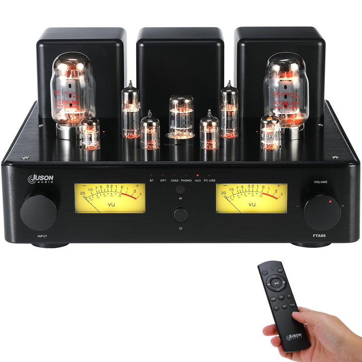 Juson Audio FTA88 Upgrade KT88 Ventilrohrverstärker, Klasse A, HiFi-Vakuumverstärker mit BT 5.4 Mosf
