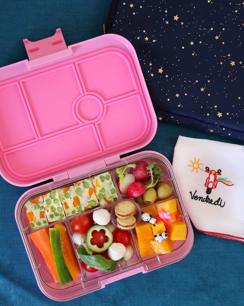 Yumbox Original M Lunchbox - Brotdose 6 Fächer, mittelgross | Bento Box für Kindergarten Kinder, Sch